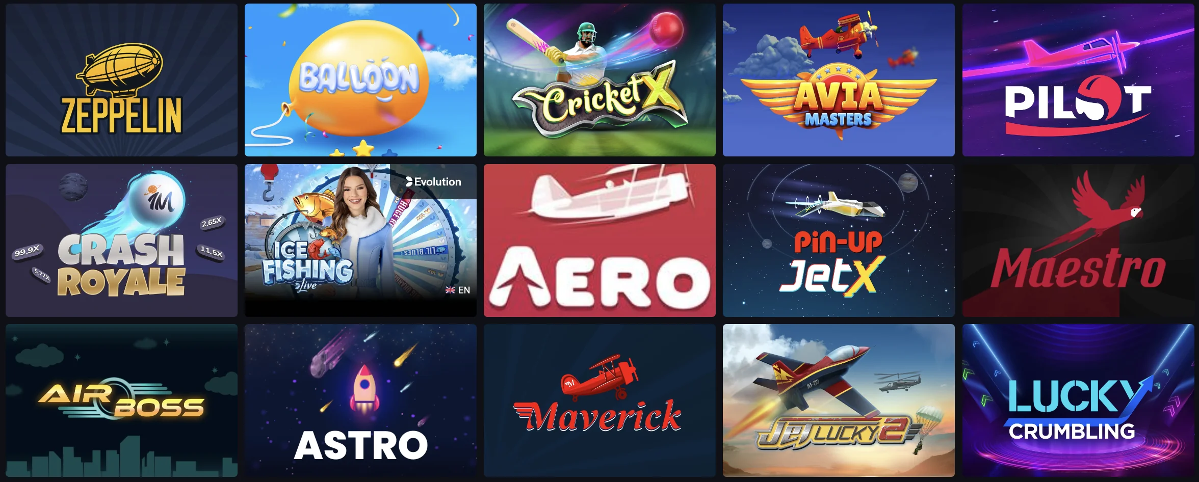 casino games at Pin Up